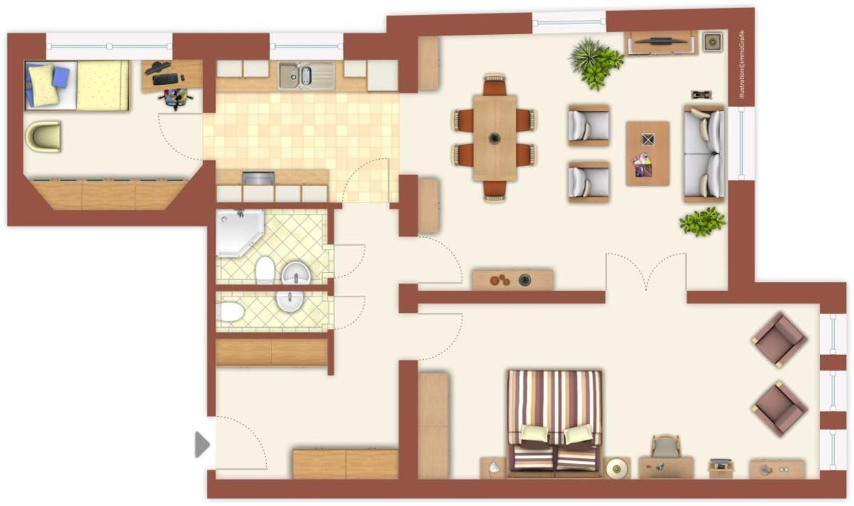 Berringer, Leuchtfeuer, Direkt An Der Promenade Apartment รอสต็อค ภายนอก รูปภาพ